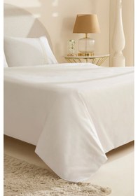 Resim Karaca Home Cielo %100 Pamuk Çift Kişilik Nevresim Takımı Beyaz Beyaz 