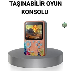 Resim Azrlya Retro Taşınabilir Oyun Konsolu 500 Klasik Oyunlu, 3.0 Inç Renkli Ekran - Lisinya 