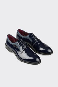Resim Elle Shoes Lacivert Deri Erkek Klasik Ayakkabı 
