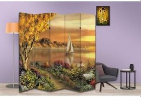 Resim Manzara Temalı Özel Tasarım Paravan Room Divider PRV1116, 180 x 180 