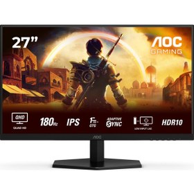 Resim Aoc 27" Q27G42XE 180 Hz 1 MS Hdr 10 Fast IPS QHD Gaming Monitör 