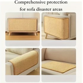 Resim 1 adet Sisal İp Tırmalama Tahtası - Dayanıklı, Dağınıklık Yapmayan Tasarım, Kanepe Güvenliği İçin Mükemmel, Köpekler ve Kedi Yavruları İçin İdeal Hediye, Egzersiz ve Dinlenme İçin İdeal, Köpek Tırmalama Direği, Sisal İp Malzemesi 