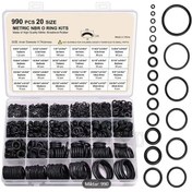 Resim Unıversal Oring Seti Siyah 20 Tip - 990 Adet 