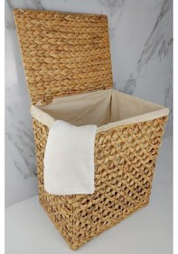 Resim Digithome Dikdörtgen Katlanabilir Kelebek Desenli Hasır Bambu Kirli Çamaşır Sepeti Kahverengi - Cl-11045 Diğer 
