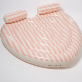 Resim Sunnylife | Stole My Heart Pembe Çizgili Kalp Deniz Yatağı 