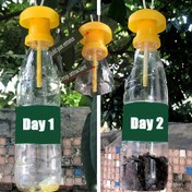 Resim 6 adet Meyve Sineği Tuzakları - Plastik, Pil Gerektirmez, Bitkiler ve Meyveler için Kolay İzleme Bahçe Zararlı Yakalayıcıları, Ev ve Çiftlik Kullanımı için Mükemmel, Bitki Bahçesi Koruma|Plastik Yapı|Dayanıklı Plastik 