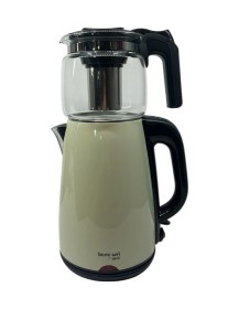 Resim Bambum Teatech Cam Demlikli Çay Makinesi Mint Yeşili 