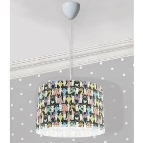 Resim Bebişim Halı Sevimli Kediler Çocuk Odası Sarkıt Avize 