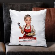 Resim Eli Lezzetli Anne Karikatürlü Yastık 