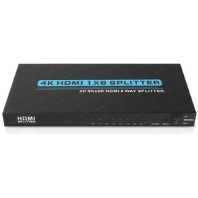 Resim Dark Full Hd 1 Giriş 8 Çıkışlı Hdmı Splitter Sinyal Çoğaltıcı D 