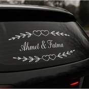 Resim Kıvırcıkyoga Gelin Arabasi Sticer 50 ×25 Isimvetarihbilgilerinibelirtinizyoksagörseldekiürüngönderilecektir... 