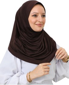 Resim Modish Group Hazır Giyim Türban Yumuşak Başörtü Şal - Kahverengi 