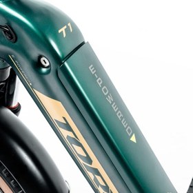 Resim TORC T1F ELEKTRİKLİ KATLANIR BİSİKLET FAT 7-V HD MAT YEŞİL-BEYAZ 