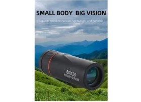 Resim Zining Shop 60X25 Tarzı Optik Zoom Saha Gözlükleri Teleskoplar Clear View Kırmızı Film Avcılık Hd Dürbün Ayarlanabilir Odak Uzaklığı (Yurt Dışından) 