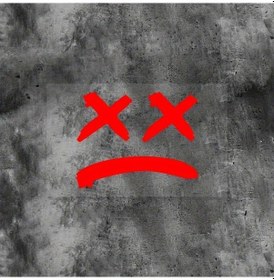 Resim Cloud011 Kırmızı Su Geçirmez Üzgün Yüz Çıkartması Matkap Motor Kask Laptop 