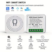 Resim Wifi Akıllı Anahtar Mini Tipi 16A Röle, Uzaktan Kumanda, Ses Kontrolü, Kendin Yap Modu, Gecikme Fonksiyonu, Hüb Yoksa LAN Kontrolü, 1 Yollu Akıllı Devre Kesici, CozyLife Otomasyon Zamanlayıcı Programı ile Uyumlu 