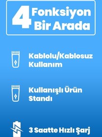 Resim GOLDMASTER Pro Deluxe 4 Saat Kablosuz Kullanımlı 20 Kademe Saç Ve Sakal Kesme Makinesi 