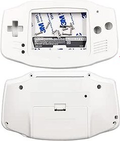 Resim Sunvalley Kendin Yap Beyaz GBA IPS Muhafaza Kılıf Kabukları Seti Değiştirme, Gameboy Advance Elde Taşınabilir Oyun Konsolu ile Uyumlu, %100 Uyumlu Aydınlatmalı Ekran Muhafaza Kapakları Dış Muhafaza + 