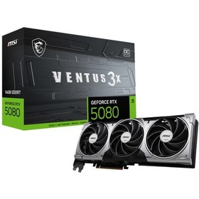 Resim MSI GeForce RTX 5080 16G VENTUS 3X OC 16GB GDDR7 256 Bit DLSS 4 Ekran Kartı 
