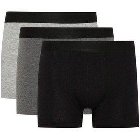 Resim Defacto Regular Fit 3'lü Boxer K7635AZ24SMBK27 