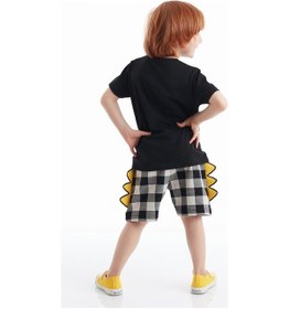 Resim Denokids Yo Dino Erkek Çocuk Şort Takım Çok Renkli 