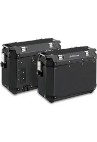 Resim Kappa Alüminyum Yan Çanta Takımı 37 Lt Siyah KVE37BPACK2 K-Ventur 