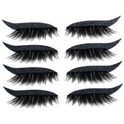 Resim Suntek Yeniden Kullanılabilir Eyeliner Kirpik Çıkartmalar 