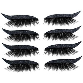 Resim Suntek Yeniden Kullanılabilir Eyeliner Kirpik Çıkartmalar 