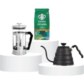 Resim French Press Filtre Kahve Seti 