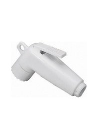 Resim Beyaz Duş Başlığı Plastik Mandallı Basmalı Tekne Yat Karavan 