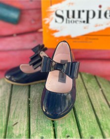 Resim Surpie Shoes Fiyonk Detaylı Bantlı Ortopedik Çocuk Babet 