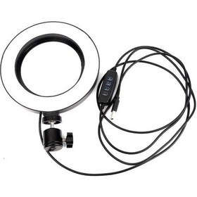 Resim Zore M-16 6" Işıklı Telefon Tutucu Ring Light 