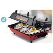 Resim Inova IB-320022 Camlı Elektrikli Emaye Gövdeli Tepsili Izgara Barbekü 