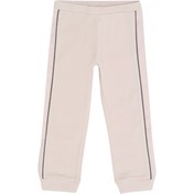 Resim Pembe Şeritli Unisex Bebek Jogger Pantolon 