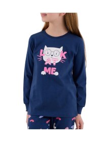 Resim Rolypoly Rp3696-2 Kız Çocuk Kışlık İkili Pijama Takım Koyu İndigo 