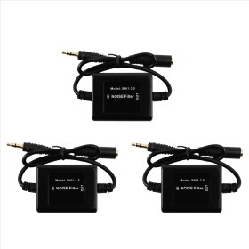 Resim Echo Chicly 3x Snı-1/3 5 Gürültü Filtresi Dalgalanma Kütle Filtre Izolatörü 3 5mm Siyah (Yurt Dışından) 