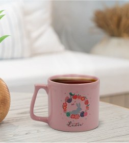 Resim Bk Gift Happy Easter Tasarımlı Pastel Pembe Middle Kupa Bardak, Arkadaşa Hediye, Ev Hediyesi, Paskalya Bayramı Hediyesi, Ofis Hediyesi-11 