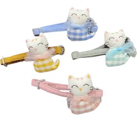 Resim Kedi Figürlü Kedi Tasması - Sarı Kedili 