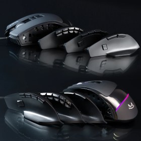 Resim Rush RM878 BOLD RGB MAKRO OYUNCU MOUSE,10.000 DPI 