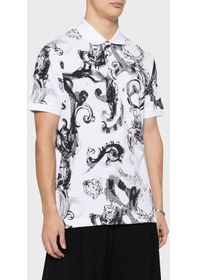 Resim Versace Jeans Couture Erkek Polo Yaka T Shirt 76gag6s0 Js286 003 Beyaz 