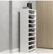 Resim Kenzlife Ayakkabılık Konevi Mat Beyaz Suntalam 140 060 30 Yirmiyedi Çift Ayakkabı Kapasitesi Arkalıksız Beyaz 