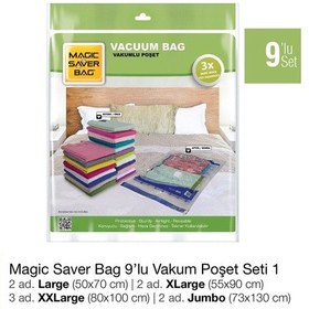 Resim Magic Saver Bag 9'Lu Vakumlu Poşet Seti 1 