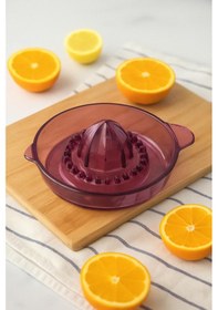 Resim Akrilik Mürdüm Narenciye Limon & Portakal Sıkacağı Pratik Portakal Sıkacağı 