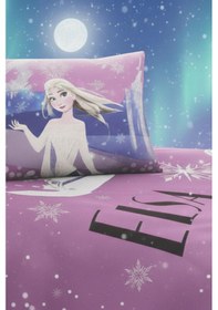 Resim Özdilek Frozen Snow Disney Lisanslı Lastikli Fitted Çarşaf Çocuk Nevresim Takımı Tek Kişilik - Krem Krem 