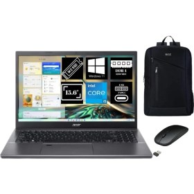 Resim Acer Aspire 5 Intel Core I5-12450H 12 GB Ram 2 Tb + 2tb SSD 15.6'' Fhd Windows 11 Koyu Gri Dizüstü Bilgisayar + Boz Çanta , Mouse 