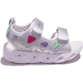 Resim Vicco 321f24y204 Hilda Beyaz Ortopedik Günlük Işıklı Kız Çocuk Spor Sandalet 001 
