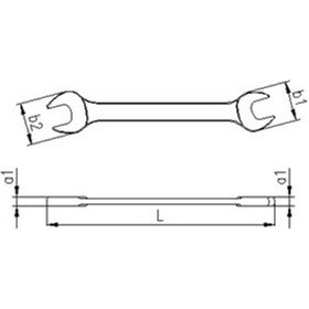 Resim İzeltaş 16x17 MM Açık Ağız Anahtar 0100011617 
