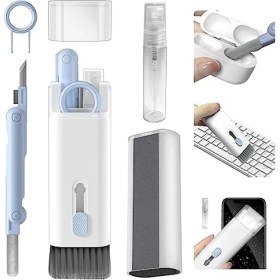 Resim Mena Rise 7'si 1 Arada Elektronik Temizleme Kiti, Klavye, Kulaklık, Kamera, Telefon Temizleyici, Çok Fonksiyonlu Temizleme Kalemi, Silikon Uçlu 