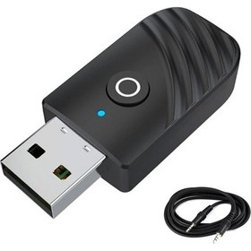 Resim USB 3in1 Bluetooth 5.0 Fm Transmitter Receiver Tv Adaptörü 