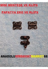 Resim Dekoratif Mini Tavla ve Kutu Menteşe Tavla Klips Oksit Renk 1 Ade N11.532 